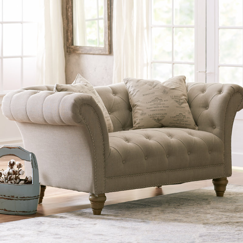 Lark Manor Versailles Chesterfield Settee & Reviews Wayfair